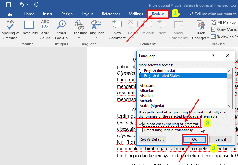 Cara Membuat Surat Rasmi Di Microsoft Word