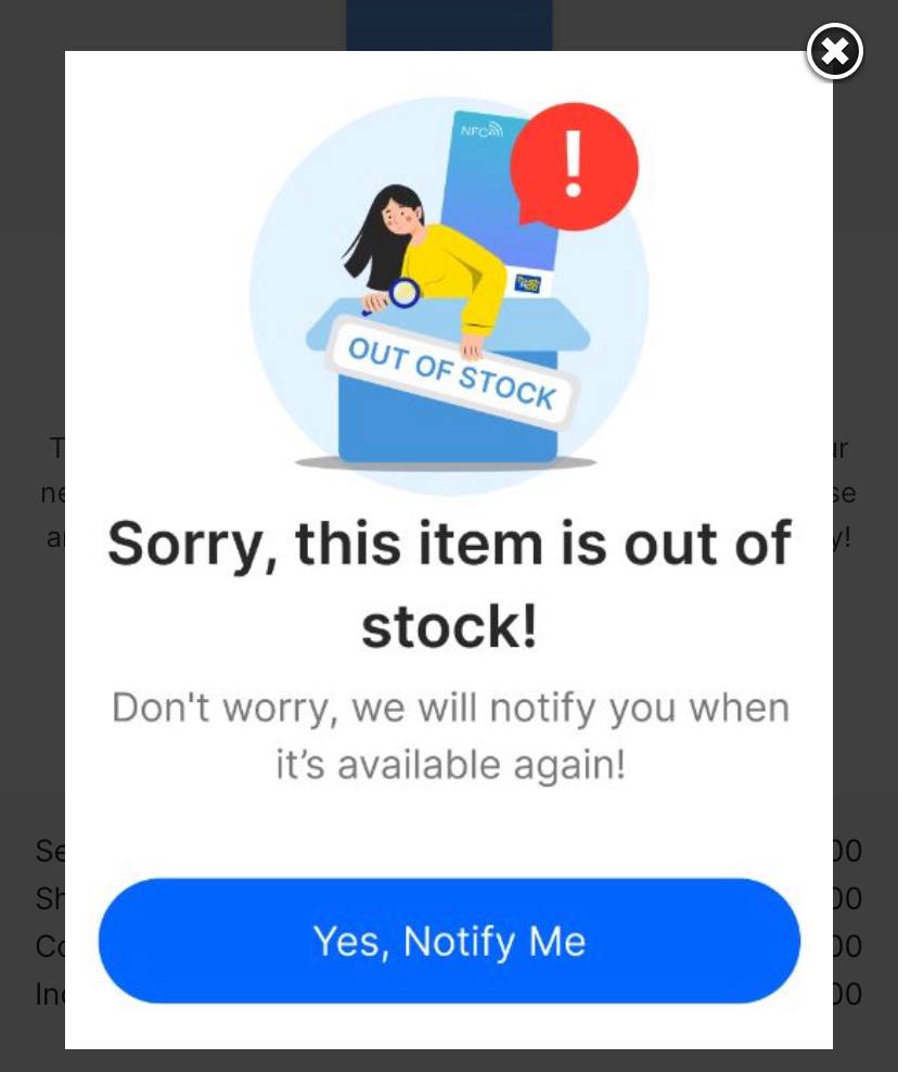 tng nfc out of stock